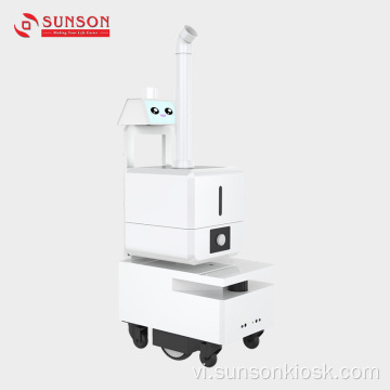 Robot phun sương chống vi trùng trong nhà y tế